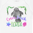 thumbnail image 4 of Inktastic Cocoa Beach Florida Cute Swimming Manatee Boys or Girls Baby Bodysuit, 4 of 5