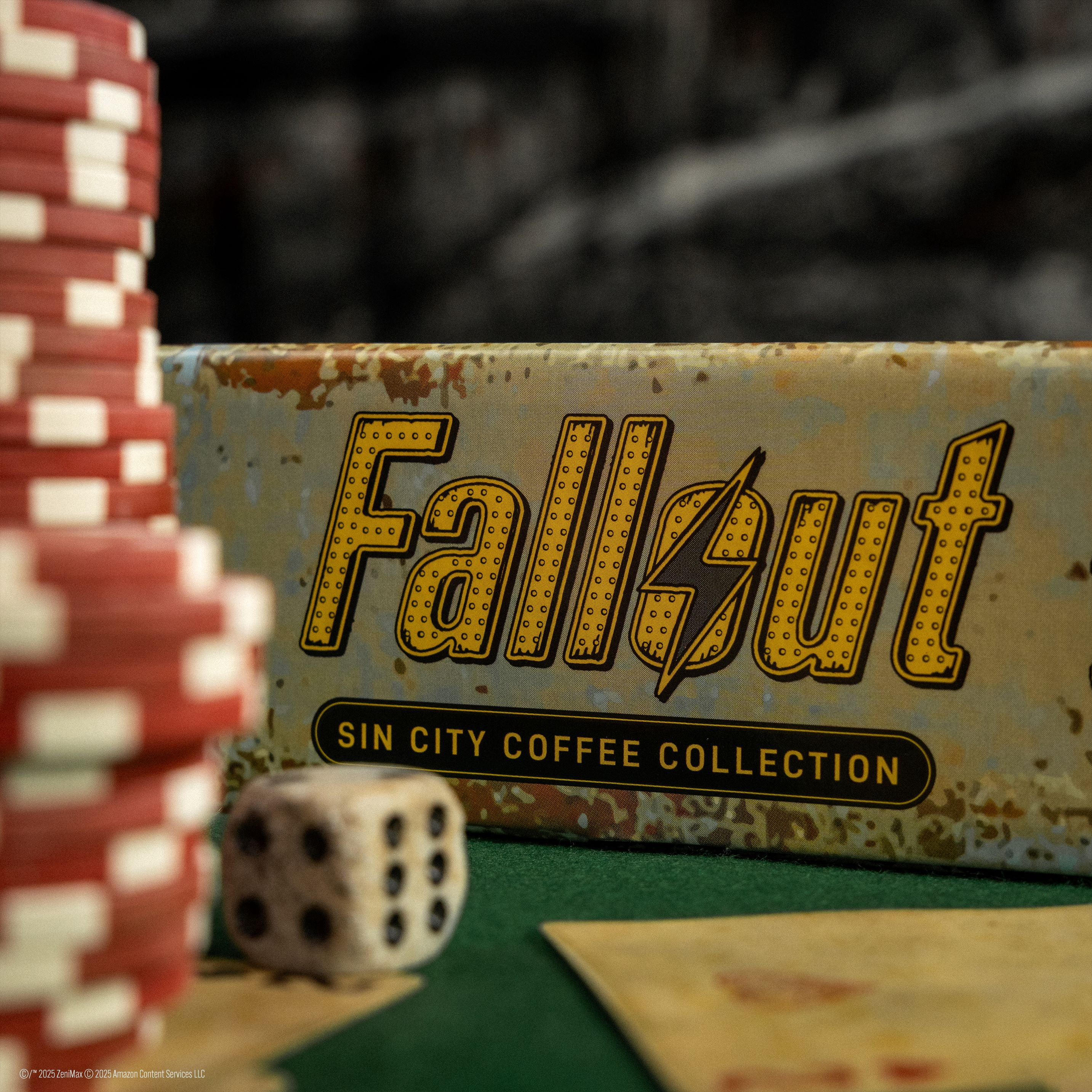 Bones Coffee Company Fallout Season 2 Sin City Coffee Collector's Box Ground