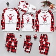 thumbnail image 3 of Conjunto de pijamas navideños familiares a juego de 2 piezas para dormir, papá, mamá, niños, lindos ciervos, estampado de árbol de Navidad, conjuntos de ropa para el hogar, pijamas, 3 of 5