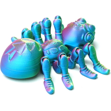 3D Printed Spider, Fidget Toys,Flexible Articulated Mystery Animals,Surprise Gift for Festival,Home Figurines Decoration, Executive Desk Decorations (RBY)