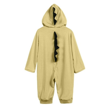 

EHTMSAK Newborn Infant Baby Toddler Dinosaur Clothes Jumpsuit for Girl Boy Long Sleeve Romper Yellow 0-24M 80