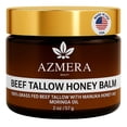 thumbnail image 1 of Bálsamo de sebo Azmera Beauty 100% carne de res alimentada con pasto y miel de manuka, 1 of 9
