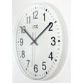 thumbnail image 3 of Infinity Instruments Basic Prosaic White 12-inch Traditional Analog Display Wall Clock, 3 of 6