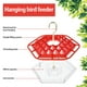 thumbnail image 5 of Muyoka Comederos para p谩jaros colgantes, Kit de estaci贸n de alimentaci贸n para p谩jaros, bebedero de agua para colibr铆 de 400ml con 30 Uds. De orificios de alimentaci贸n para exteriores, 5 of 7