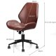 thumbnail image 3 of Costway Silla para Casa y Oficina con 5 Ruedas y Altura Regulable Marrón 58 x 60 x 91,5-101,5 cm, 3 of 10