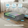 thumbnail image 3 of FDW 53L Under bed Storage with wheels,2 Pack Storage Containers, Under Bed storage(Grey), 3 of 8
