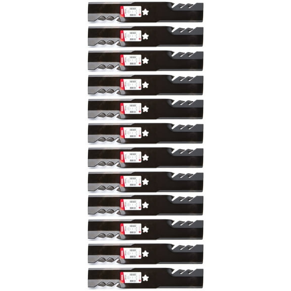 12PK Oregon 596-615 G5 Gator Blades for 48" Poulan 575938201, 575938301