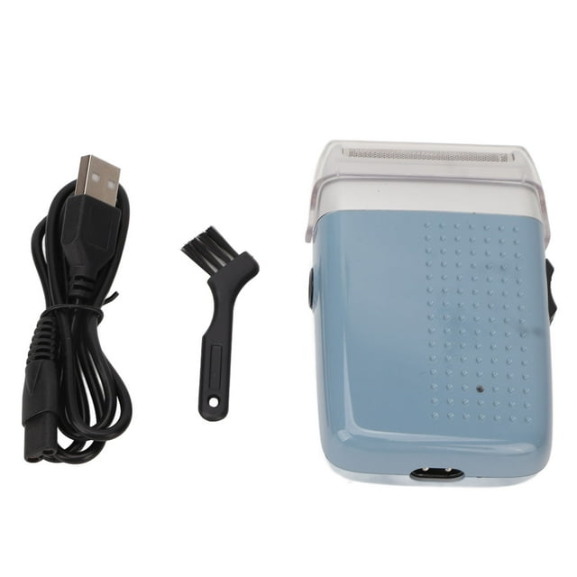 Electric Beard Trimmer, Fast Haircut Blue Electric Rechargeable Hair Trimmer Washable USB Portable For Travel For Male