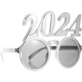 thumbnail image 1 of Huggegwe Lunettes 2024 Bonne Année Lunettes de Fête du Réveillon Lunettes de Soleil Photo CJB91-19358, 1 of 9