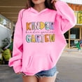 thumbnail image 2 of Ruyang Kids Pullover Hoodie Cute Letter Graphic Preppy Sweatshirts with Pockets Girls Oversized Long Sleeve Hooded Clothes, 2 of 7