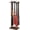 Walnut, variant on Baseball Bat Holder Stand, 8 Bats 5 Balls Softball Bat Display Free Standing, Black