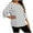 White, variant on Atogsazn Women's Plus Size 3/4 Sleeve Blouse Casual Loose Fit Pullover Shirt Lightweight Tops Outfit Tshirt 01-Gray L Fashion