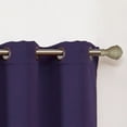 thumbnail image 3 of VCNY Home Neil Purple Solid Grommet Blackout Curtain Panel, 52" x 63", 3 of 5