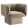 thumbnail image 5 of Modway Tate Performance Velvet Accent Chair in Taupe, 5 of 9