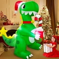 thumbnail image 4 of FT Tall Christmas Inflatables Outdoor Decorations Blow Up Snowman Inflatable Candy Cane Buildin Rotating Colorful LEDs Xmas Snow Man Blowups Yard Decoration for Party Holiday Indoor L, 4 of 6