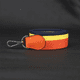 thumbnail image 5 of Correa para bolso de hombro de lona naranja/azul marino/amarillo hecha a mano para estuche de viaje Toile Bride-A-Brac, accesorios para bolsos, 5 of 5