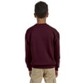 thumbnail image 5 of Jerzees Youth NuBlend Crew Neck Sweatshirt, M, Maroon, 5 of 5