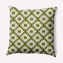 Simply Daisy 16" x 16" Geo Craze Indoor/Outdoor Polyester Throw Pillow, Olive