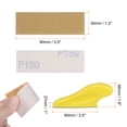 thumbnail image 2 of Unique Bargains Kit de 60 Pcs Papier Ponceuse Micro Détail 150 Grains Papier d'Aluminium avec Mini Bloc de Ponçage à la Main, 2 of 6