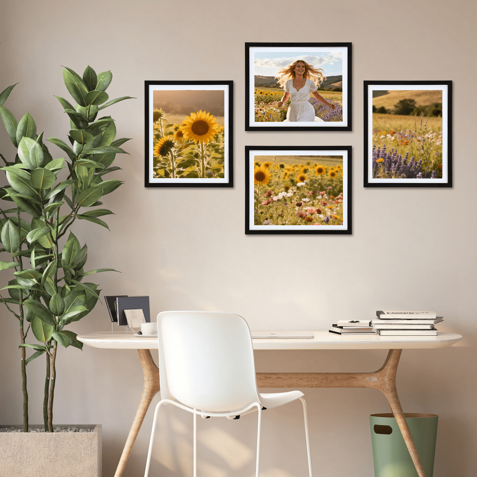10 Pack 9x11 Black Picture Frame with 8x10 Opening
