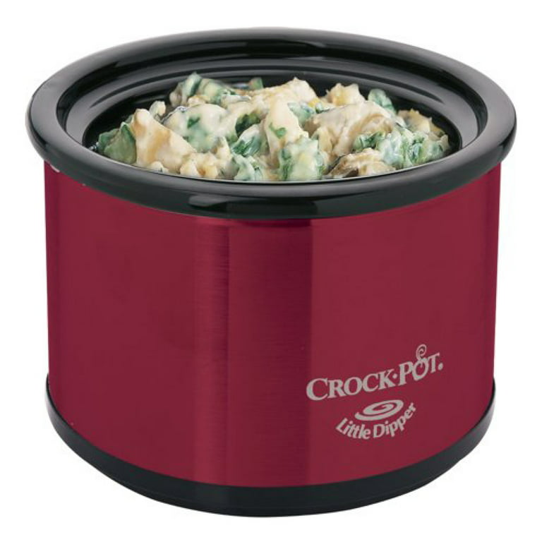 Crock-Pot RNAB002JYW8MI crock-pot scr503sp 5-quart smudgeproof round manual slow  cooker with dipper, silver