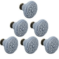 Ceramic Handle Knobs for Cabinets Drawers Ceramics Dresser Kitchen Pulls Colored Glaze Door 6 Pcs