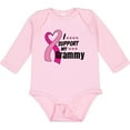 thumbnail image 3 of Inktastic Breast Cancer Awareness I Support My Grammy with Pink Ribbon Boys or Girls Long Sleeve Baby Bodysuit, 3 of 5