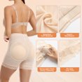 thumbnail image 5 of MISS COCOLI Womens Butt Lifter Padded Lace Panties Tummy Control Underwear Smoothing Hip Enahncer Body Shaper Boyshorts, 5 of 7