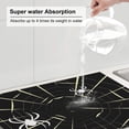 thumbnail image 5 of Yiaed Spiders On The Web Print Highly Absorbent Microfiber Kitchen Counter Mat, Dish Drying Pad for Dishes, Utensils, Pots and Pans, Large 18" x 24", 5 of 7