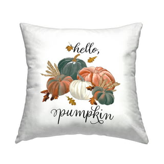 Stupell Industries Botanical Patterned Pumpkin Rustic Throw Pillow
