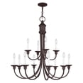 thumbnail image 2 of Livex Lighting - Cranford - 12 Light Chandelier in Farmhouse Style - 34 Inches, 2 of 3