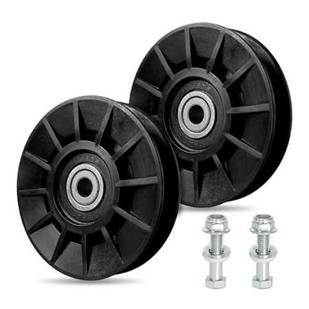 2pcs Drive V-Groove Idler Pulley Suitable for YT3000 YET4000 Durable Pulley Set for Lawn Mowers and Garden Equipment A