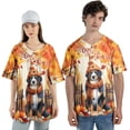 thumbnail image 4 of Happy Thanksgiving Bernese Mountain Dog Give Thanks Fall Beanie Scarf Welcome All Over Print 3D Baseball Shirt Berner Lover Gifts Softball Sport - 00020, 4 of 6