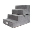 thumbnail image 2 of Escaleras para perros, rampa para perros, lavables, antideslizantes, anchas, multifuncionales, para gatos gris claro, 2 of 9