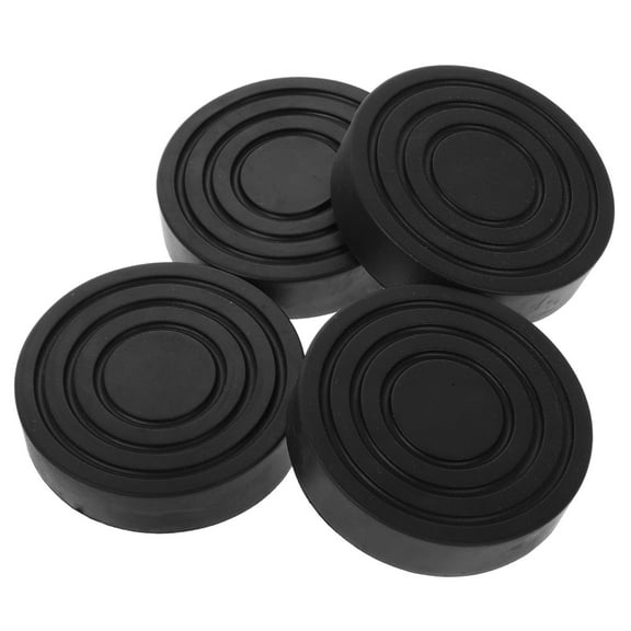 KAKOWELY 4Pcs Washer Dryer Stabilizer Pads Black Plastic for Home Use 2.6x2.6x0.6in