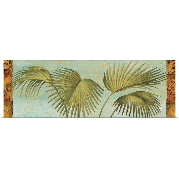 Great BIG Canvas | Rolled John Zaccheo Poster Print entitled Palm Dance II