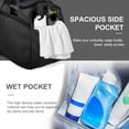 thumbnail image 2 of AOMRCOL Travel Duffle Bag Gym Bags with Shoe Compartment Wet Pocket Waterproof for Weekender Overnight Gym Sports Traveling Swimming Yoga Workout,Black Gym Bags For Men, 2 of 9