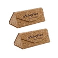thumbnail image 1 of Estuche para Gafas de Sol PalmTree TriCork 2 Pzas con Logo Estuche de Caucho Flexible Café., 1 of 1