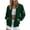 Army Green, variant on Women's Solid Zip Up Panel Ribbed Long Sleeve Jacket with Pocket Casual for Yoga Fitness Sports and Daily Wear White XL