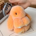 thumbnail image 6 of Bunny Keychain with Tin,Cute Easter Gift Plush Keychain for Backpack,Bag Charm Gift Key Chai, 6 of 7