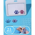 thumbnail image 2 of Xray Markers with Lead Initials Paw - X-ray Markers Glitter Deep Rose & Blue Resin Radiology with Letter Include Reusable Adhesive Tape to Nurse Radiologist Badge Reel Buddy, Easy to Identify, 2 of 6