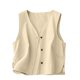 thumbnail image 2 of mfyjkho Camisetas Sin Mangas De Talla Grande, Top Holgado Informal Con Botones Y Bolsillos De Color Liso Para Mujer Tops Elegantes Para Mujer Xl, 2 of 6