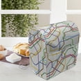 thumbnail image 4 of Map Lounger Chair Bag, Stripes in Vibrant Colors Metro Scheme Subway Stations Abstract Railroad Transportation, High Capacity Storage with Handle Container, Lounger Size, Multicolor, by Ambesonne, 4 of 5