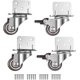 thumbnail image 1 of Paquete de 4 ruedas giratorias para muebles, ruedas con freno, placa de montaje en L de 25 mm, Yue Chi, 1 of 5
