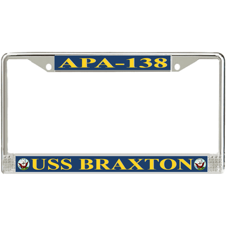 USS Braxton APA-138 License Plate Frame