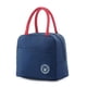 thumbnail image 1 of Bolsa térmica para mujer, bolsa de almuerzo portátil, bolsa de almuerzo de 6 litros, bolsa de comida de tela impermeable, bolso térmico portátil aislado para oficina, escuela, picnic en la playa, muy por Rojo Verde JM, 1 of 3