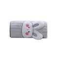 thumbnail image 1 of Grey Easter Rabbit Pattern Coral Fleece Towel Soft Absorbent Quick Drying For Face Washing Bathing Hair Drying Home Bathroom Lint Free, 1 of 7
