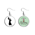 thumbnail image 1 of Fan baile bailarin Colgante decorativo temporada pendientes de primavera joyas Unbranded M, 1 of 3