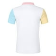 thumbnail image 4 of YDLCAFD Muscle Fit Dress Shirts Stretch Athletic Slim Fit Short Sleeve, 4 of 5
