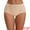 Beige, variant on Unique Bargains Women's Floral Lace Breathable Mid Rise Underpants M Black